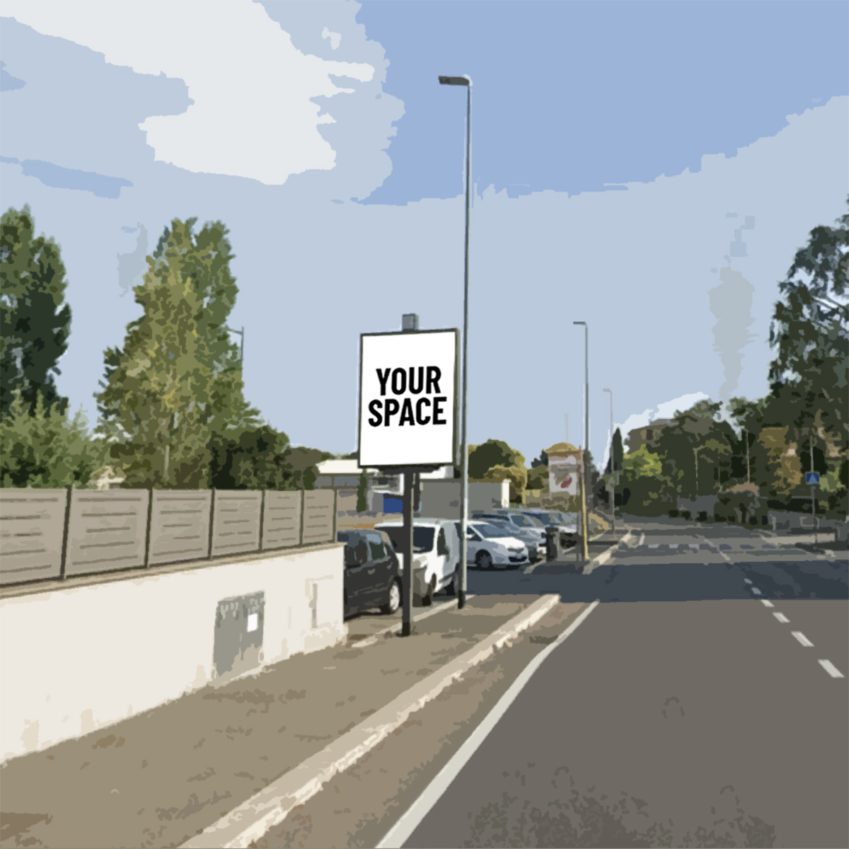 SPAZIO PUBBLICITARIO 200 x 140 Via di Casal Selce (ROMA) Dal 22/10/2026 al 21/10/2027 365 giorni